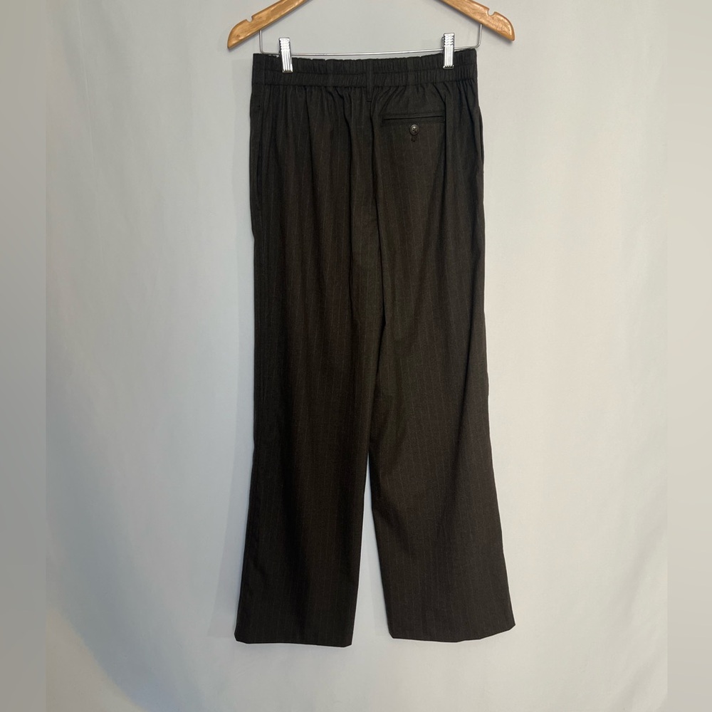 NEW / Madewell pinstripe elastic waist pants - Picture 2 of 6